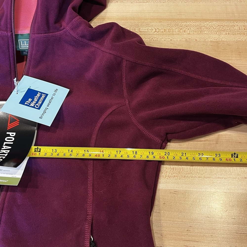 L.L.‎ Bean Polartec Windbloc Fleece Jacket Womens Size Medium Full Zip NWT - Picture 10 of 11